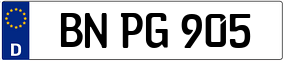 Trailer License Plate